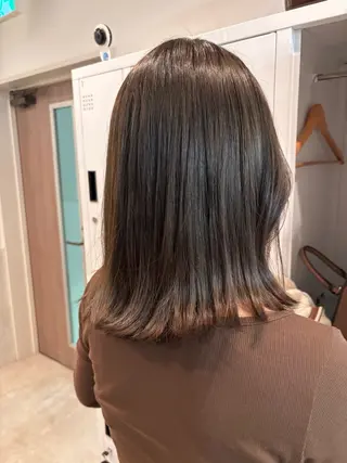 セミロング カラー 朝楽スタイル🌼 千晶のヘアスタイル