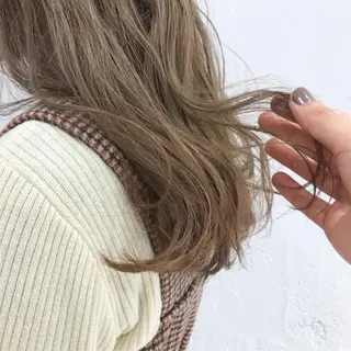 セミロング カラー ヘアアレンジ 🫧透明感カラー/ ボブ/小笠原汐海🪽のヘアスタイル