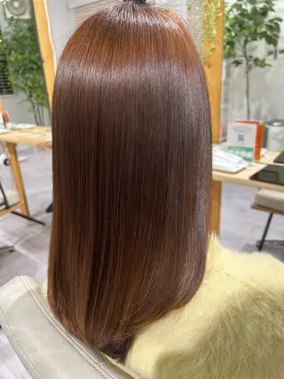 ミディアム 💙まこと💙艶 カラー(Rico)のヘアスタイル