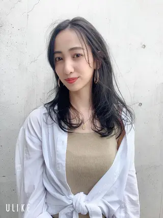 セミロング 寺山 佳貴のヘアスタイル