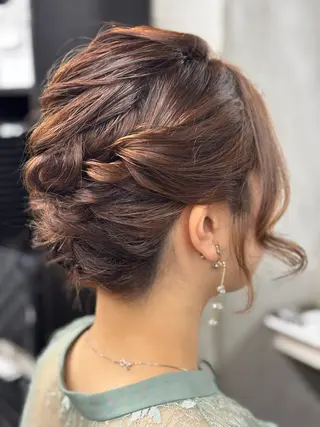 ヘアアレンジ 🌟髪質改善ケアカラ ー美髪縮毛矯正y🌟のヘアスタイル