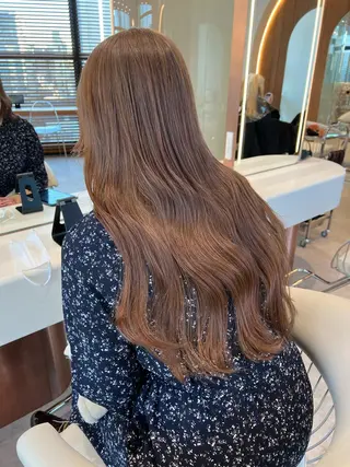 ロング カラー 韓国レイヤー🇰🇷 韓国研修◎渋谷カイトのヘアスタイル