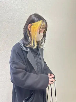 ミディアム カラー パーマ ヘアアレンジ メンズ キッズ ネイル マツエク・マツパ アイブロウ 韓国ボブ/髪質改善 ニュアンス特化RYOのヘアスタイル