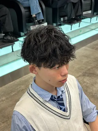 ショート パーマ 【fifth】上條 巧真のヘアスタイル