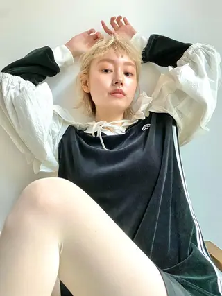 ショート カラー Hair & make Lamp所属・梅田のブリーチ特化 美容師KAI🥰のヘアスタイル