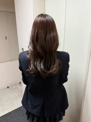 ロング カラー/パ ーマ/松野和志のヘアスタイル