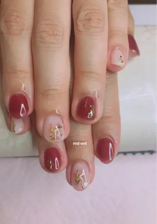 ショート ネイル 長さ出し専門 nynaのネイルデザイン