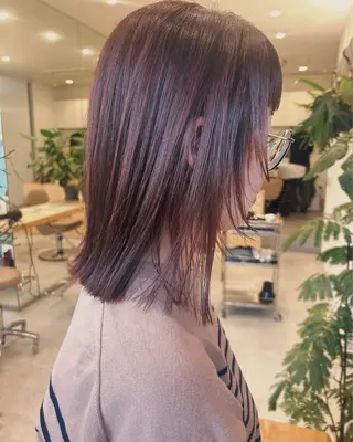 ミディアム 💛🤍U too e’s 鎌倉🧸のヘアスタイル