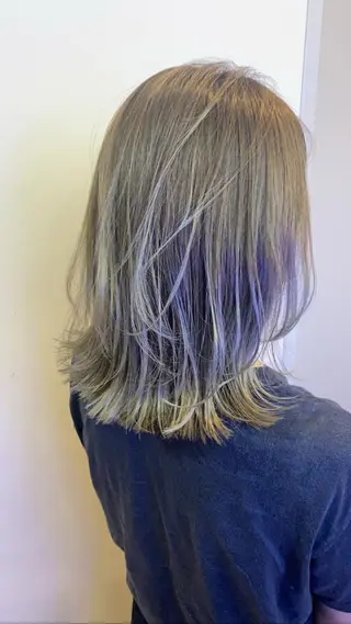 ミディアム カラー scene.池袋所属・scene. haraのヘアスタイル