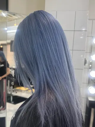 ロング カラー minto/ 似合わせ/ハイトーンのヘアスタイル