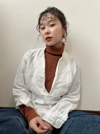 セミロング 勝田 沙耶のヘアスタイル