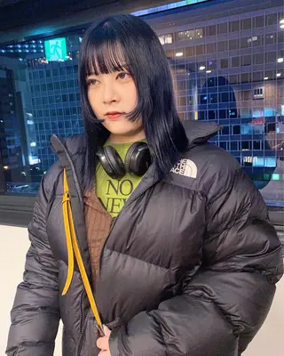 ミディアム カラー パーマ ヘアアレンジ 髪と音処　マトぺ所属・デザインカラー/ボブ ブリーチカラー/ユリのヘアスタイル