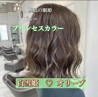 ミディアム カラー jill by gisel＿奥家のヘアスタイル