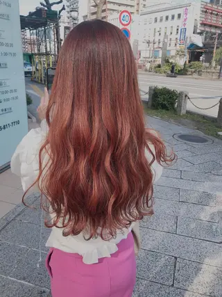 ロング カラー 西 めぐみのヘアスタイル