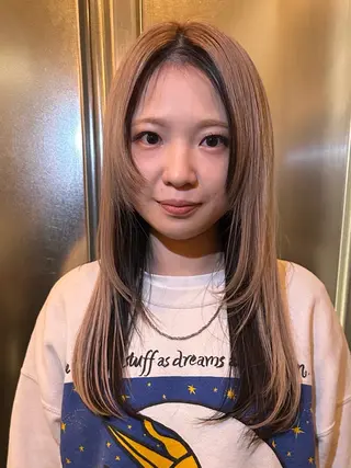 ロング カラー 渡邉 悠斗のヘアスタイル