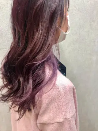 ミディアム カラー ヘアアレンジ うる艶カラー🤍 SAKI🧸錦糸町のヘアスタイル