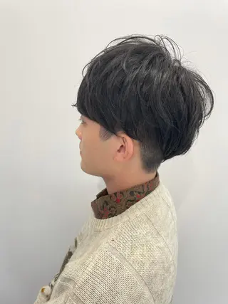 パーマ メンズ 宮本 円のヘアスタイル