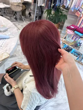 セミロング カラー 冬っぽカラー/ マツエク/ゆきなのマツエク・マツパデザイン