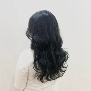 ロング カラー ヘアアレンジ キヨミ 韓国レイヤーカットのヘアスタイル