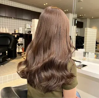 カラー 🤍レイヤーカット/ ベージュヘア🤍のヘアスタイル