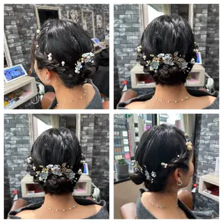 セミロング ヘアアレンジ 🎀推し活ヘアー🎀 Yuuna🐰💖のヘアスタイル