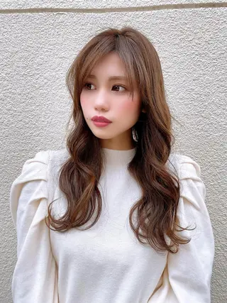 ロング Puamelia 名古屋所属・韓国風ヘア✻透明感 カラー✻yukaのヘアスタイル
