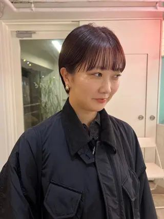 ショート HIKARI🐈‍⬛ レイヤー×デザインのヘアスタイル