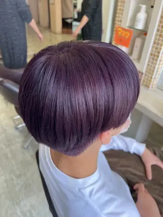 ショート カラー 切りっぱなし/ レイヤー/ももかのヘアスタイル