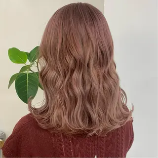 ミディアム カラー 渋谷ブリーチカラー 韓国ヘアyuikoのヘアスタイル