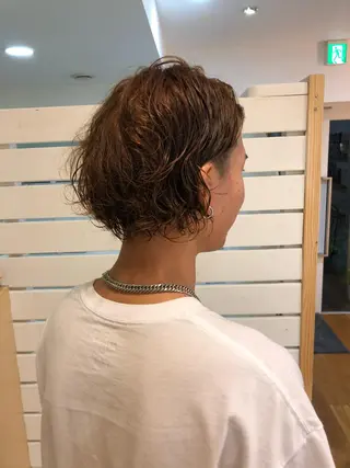 ミディアム カラー メンズ 空iro所属・三田 義哉のヘアスタイル