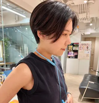 ショート カラー 🌿ショート🌿 パーマ🌿淳平のヘアスタイル