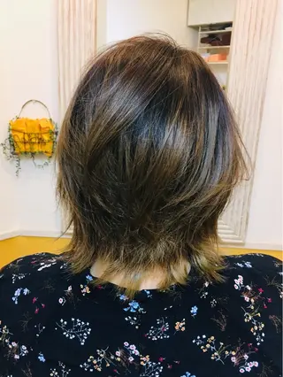 ミディアム 山本 雷のヘアスタイル