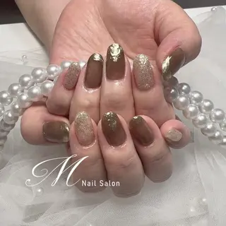 ネイル M✨ワンホン風ネイル パラジェル取扱🦋リのネイルデザイン