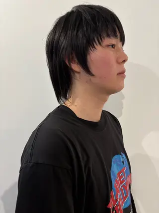 メンズ カラー特化美容師 オレンジカラーのヘアスタイル