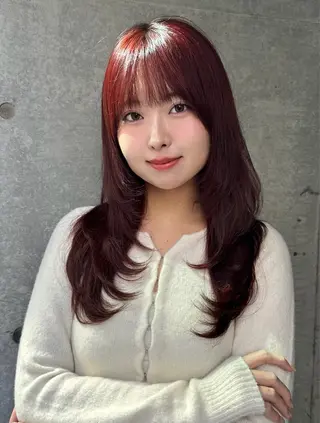 ロング レイヤー/顔周り /ボブ/銀座/サラのヘアスタイル