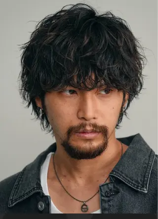 パーマ メンズ 松田 優斗のヘアスタイル