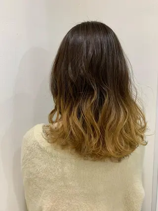 セミロング カラー 縮毛矯正/髪質改善 /韓国風　山川春輝のヘアスタイル