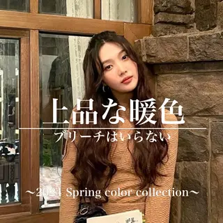 カラー 🤍レイヤーカット/ ベージュヘア🤍のヘアスタイル