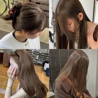 カラー ミディアム 井上 美穂のヘアスタイル