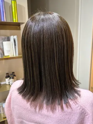 ミディアム カラー 🐶 Zina川崎 竹下 あい🐶のヘアスタイル