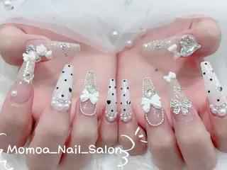 ネイル MoMoA Nail ネイル長さ出し専門店のネイルデザイン