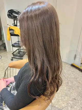 ロング カラー うしだ かおるのヘアスタイル