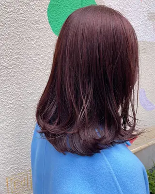 セミロング カラー enne /YUI🥣のヘアスタイル