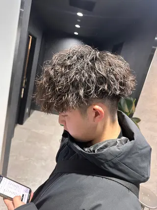 ショート パーマ メンズ 【メンズサロン】 BLUCK 横浜のヘアスタイル