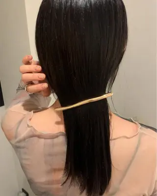 ロング 落合希 Olivebeigeのヘアスタイル