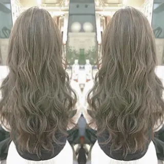 ロング カラー パーマ ヘアアレンジ エグチ アキラのヘアスタイル