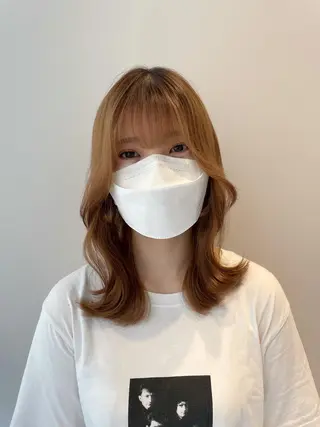 ミディアム ❤︎︎韓国ヘア❤︎︎ 𝑺𝒉𝒊𝒉𝒐のヘアスタイル