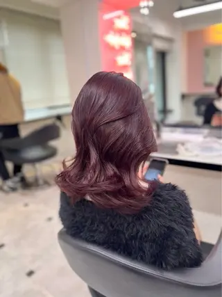 カラー La fith hair　pur茶屋町店所属・momoka/茶屋町 /艶髪カラーのヘアスタイル