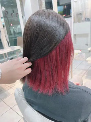 ミディアム カラー 【髪質改善特化】 艶髪/透明感カラーのヘアスタイル