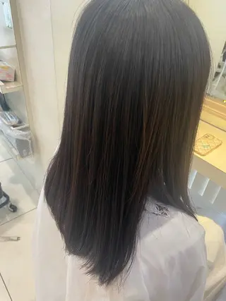 ミディアム ちぐさ/暖色/ ワンカラー🤍のヘアスタイル